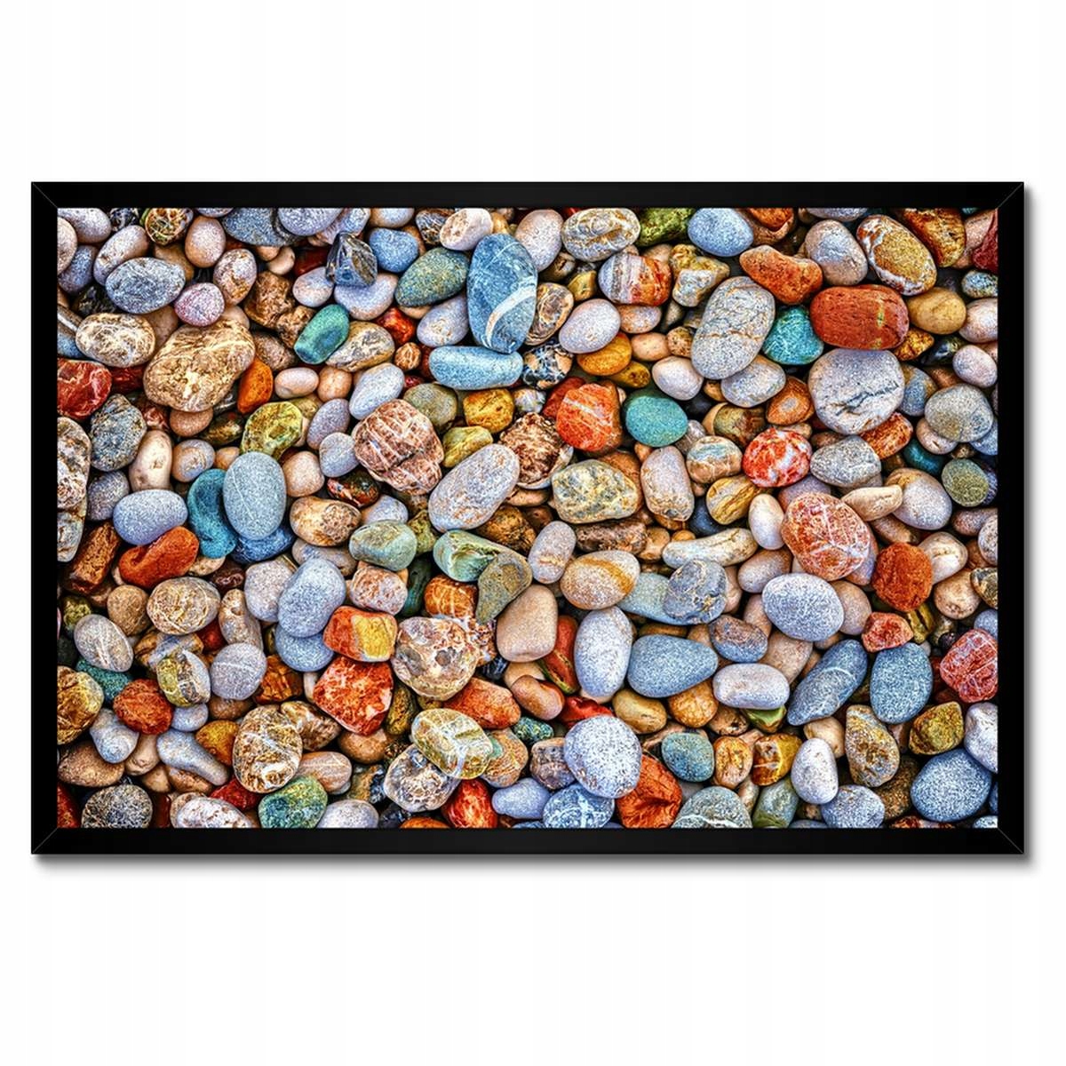 Plakáty v rámu 60x40 Barevné kamínky Oblázek