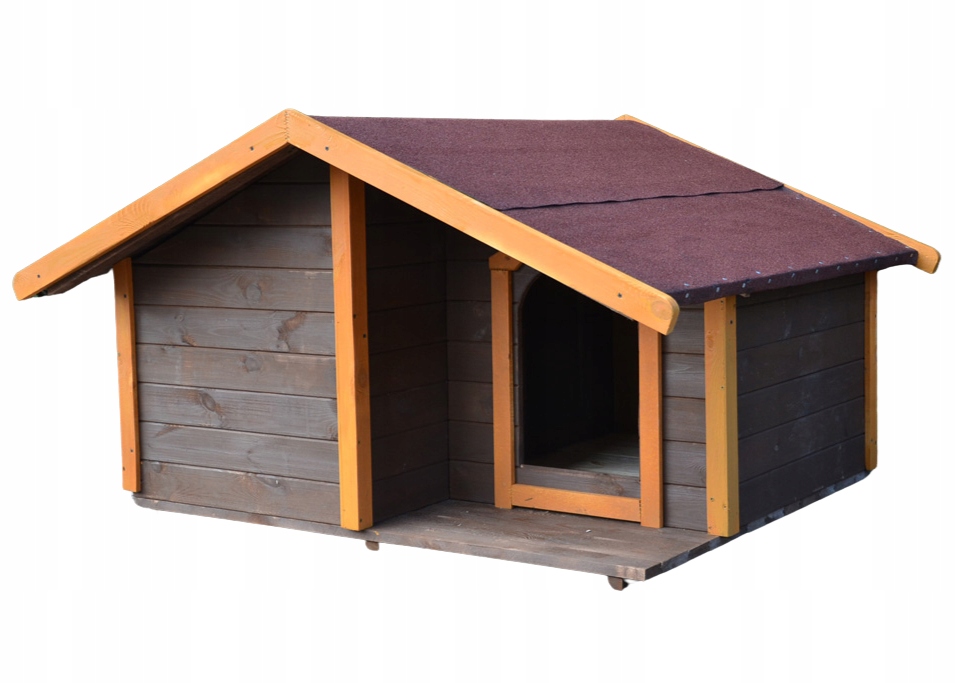 Levně Buda pro psa Budy XXL 7 Kotec Zateplená Domeček Zateplená předsíň Terasa