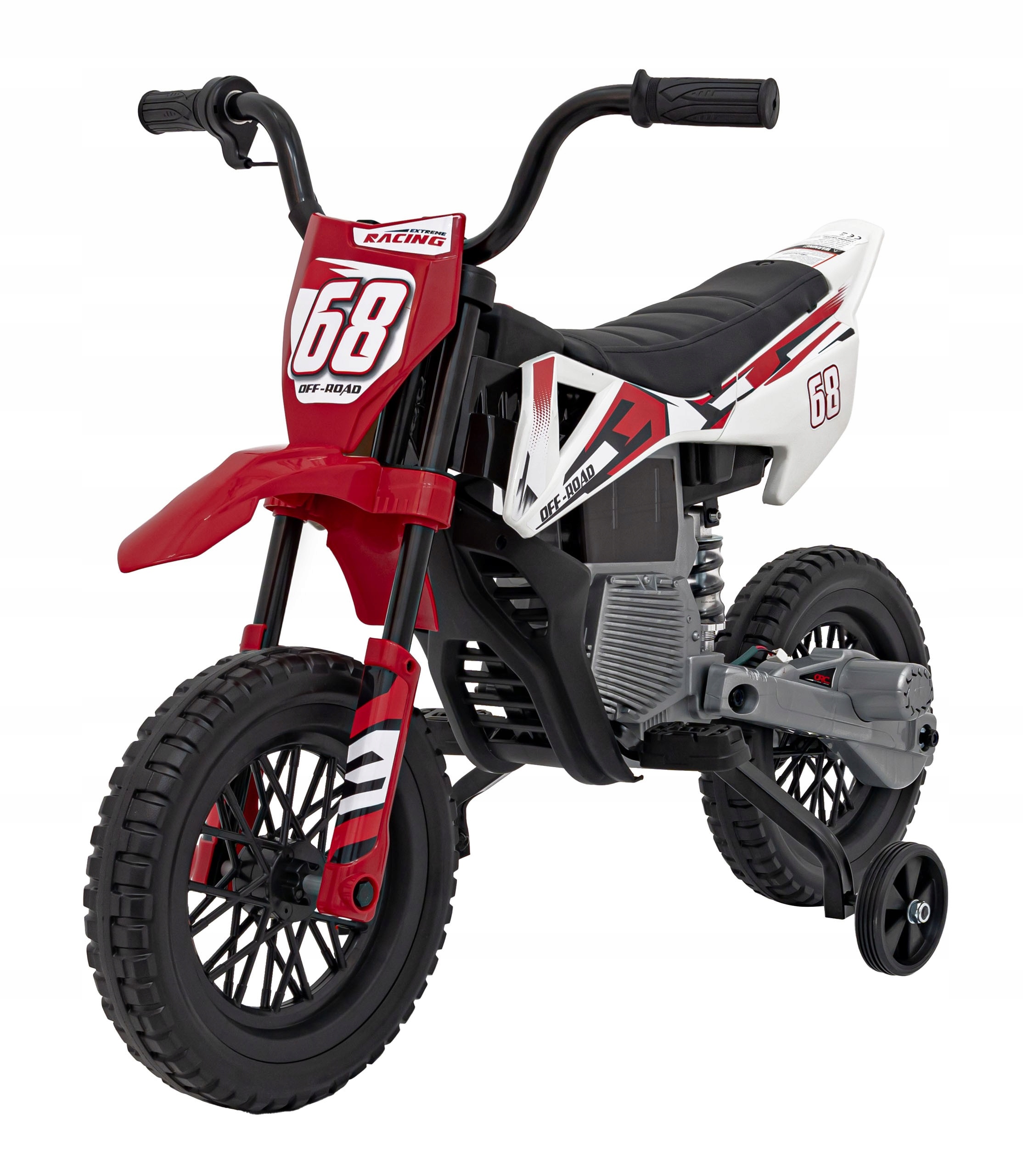Motor Cross Dla Dzieci Pantone 361C 2 Silniki Kółka boczne koła Pianki MP3