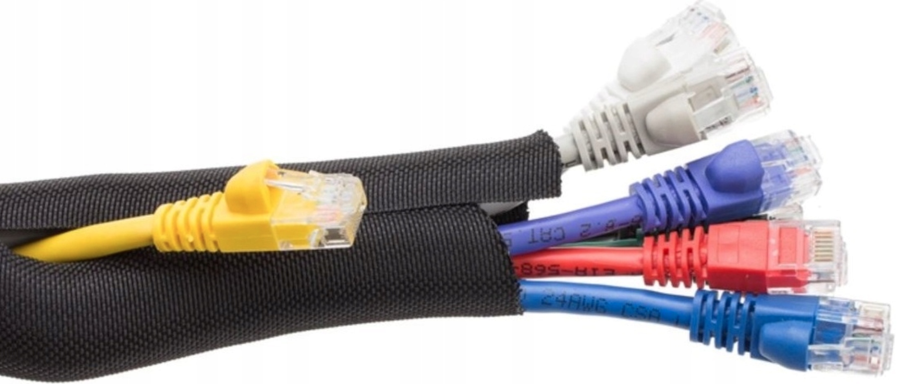 SAMOZAMYKAJĄCA OSŁONA KABLI OPLOT 13mm - 1m mb OGNIOODPORNA MASKOWNICA