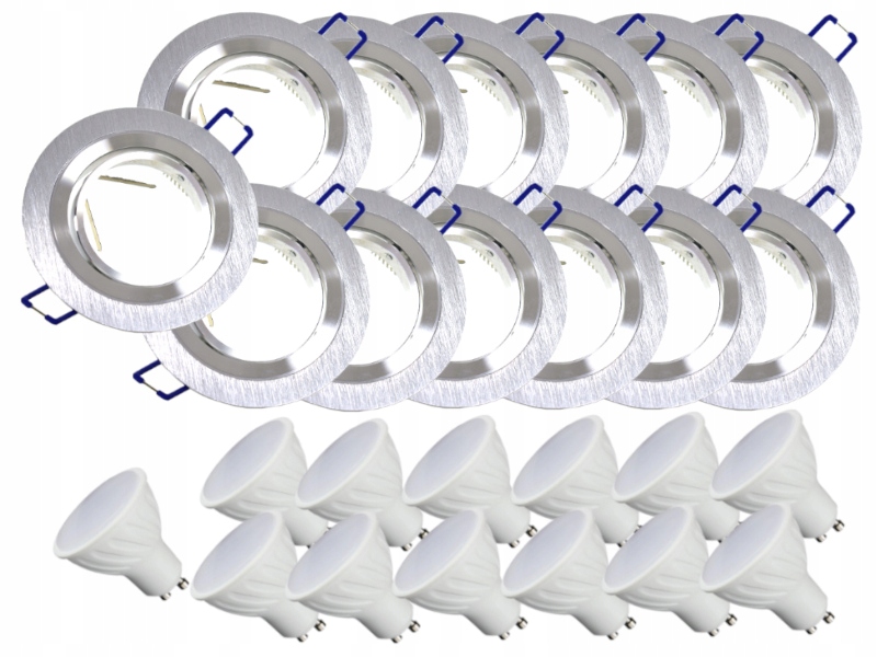 

Zestaw Lampki Sufitowe Halogen 13x +Żarówki 3,5W