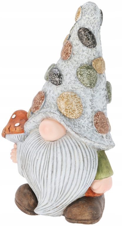 Krasnal ogrodowy z dżetami 41x23x17,5cm Dekoracja ogrodu, tarasu i balkonu