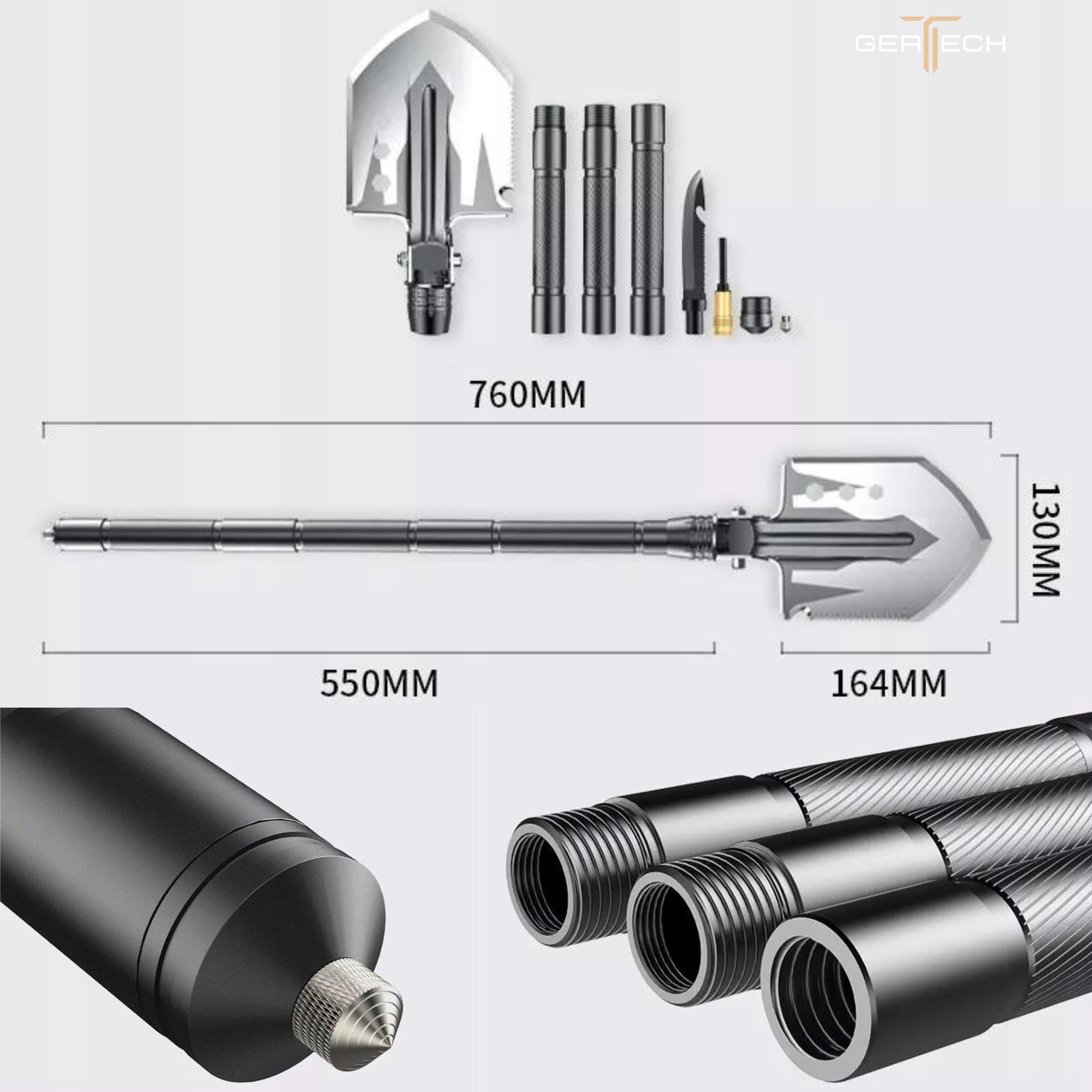 SAPERKA SKŁADANA WOJSKOWA Łopata Taktyczna 16w1 Wielofunkcyjna + GRATIS Stan opakowania oryginalne