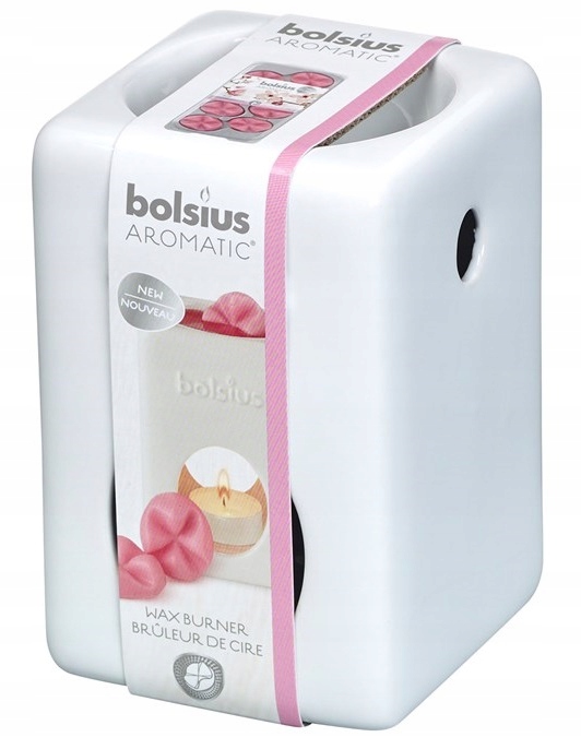 

Bolsius Aromatic Kominek do wosków kwadrat biały