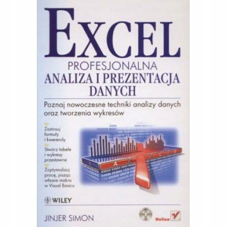 Excel. Profesjonalna analiza i prezentacja danych Jinjer Simon + PŁYTA CD