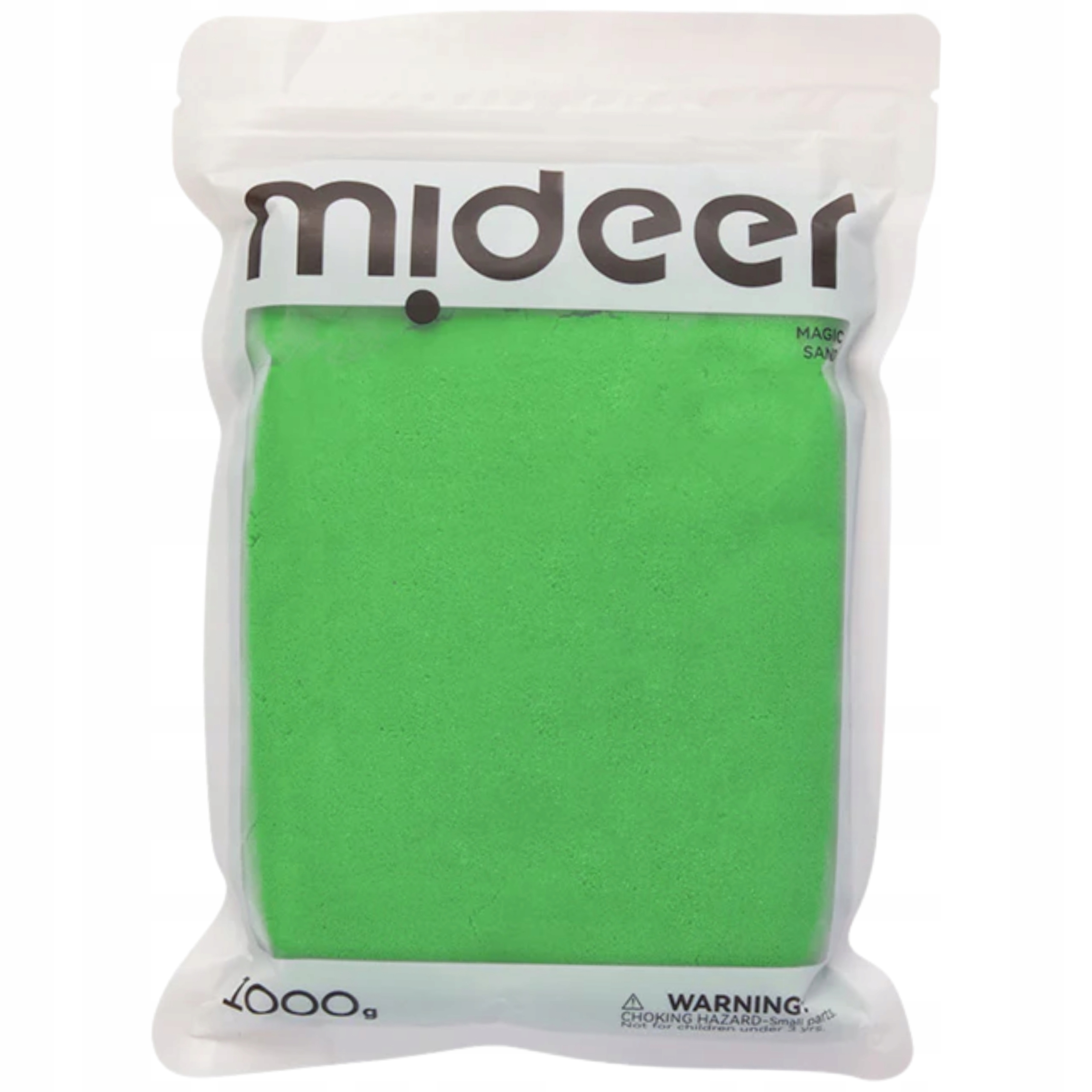 Kinetický písek Magický Mideer 1kg Pískoviště Měkký Plastický Zelený