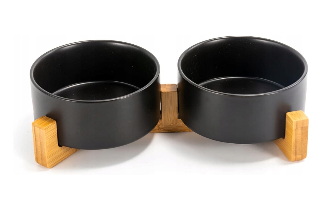 Zestaw dwóch misek ceramiczna Spunkyjunky czarny 0,85 l