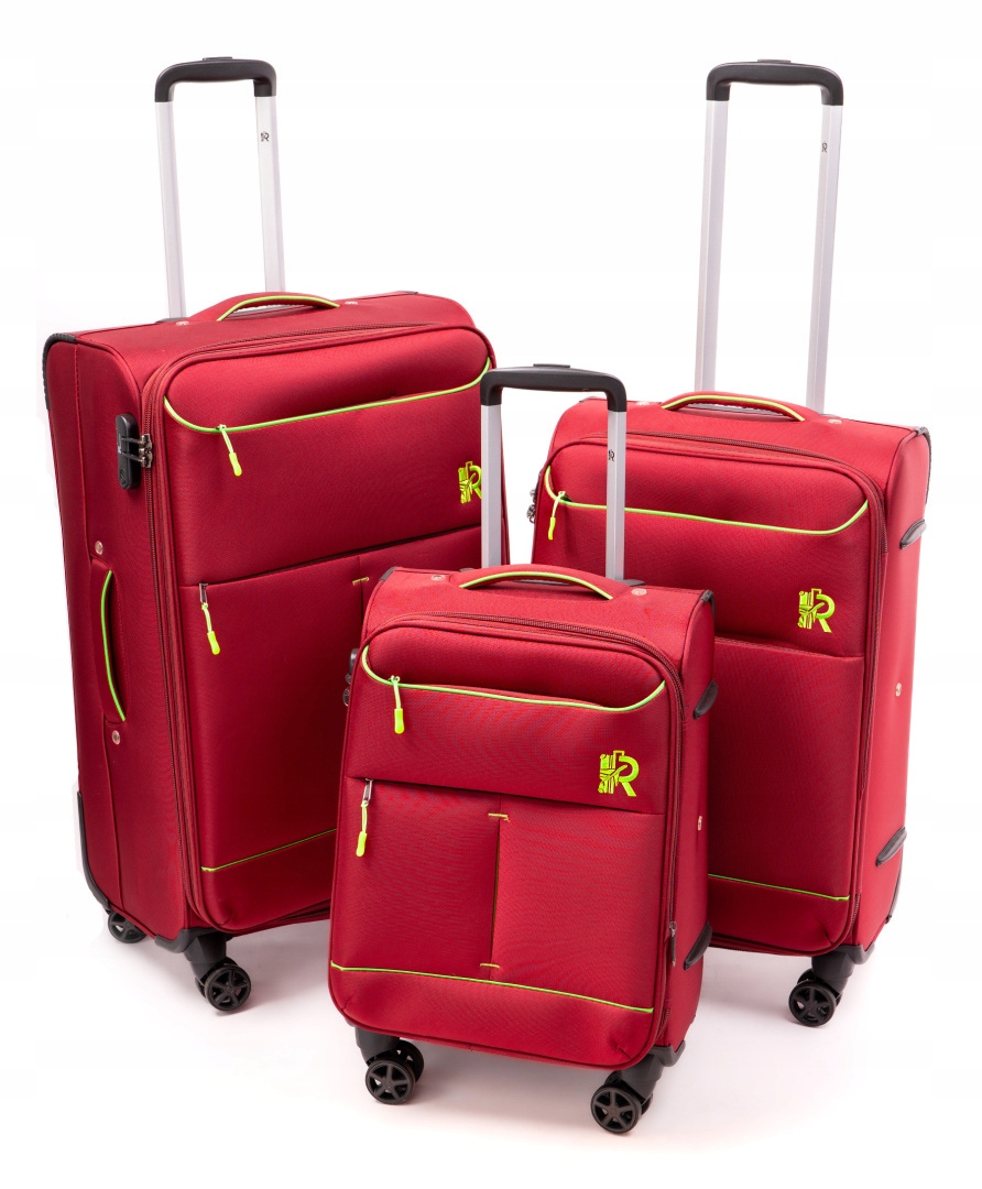 Sada cestovních kufrů 3v1 L-XXL S-040 různé barvy, zavazadla do letadla