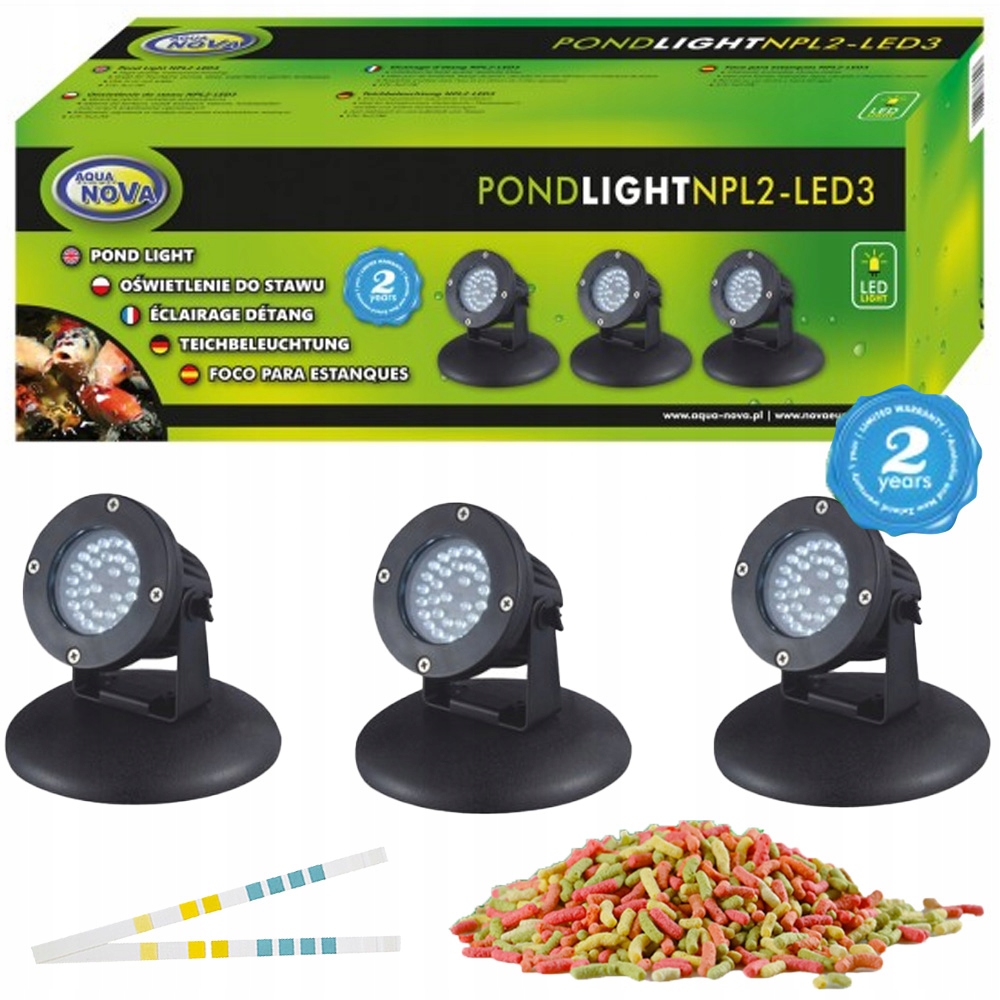Osvětlení do jezírka NPL2-LED3 3ks soumrakový senzor Bonus