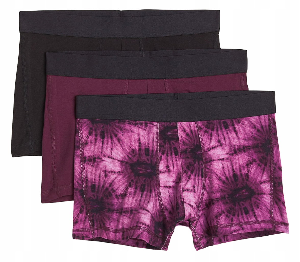 

Krótkie Bokserki Lycra Kleksy 3-PAK H&m L