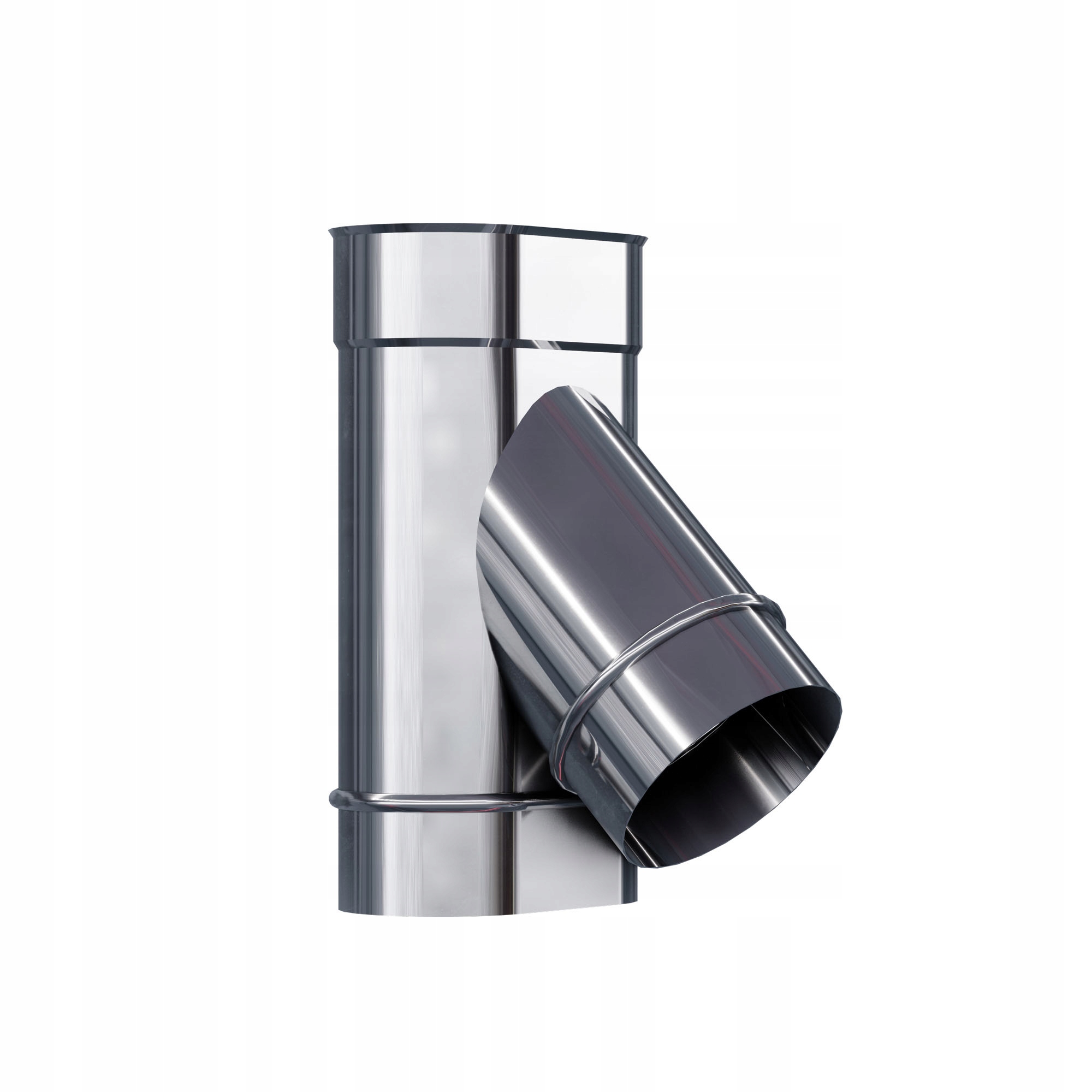 Ko T-rozdělovač žáruvzdorný oválný 110 x 210 mm gr 1,0 mm 45 stupňů komínová vložka