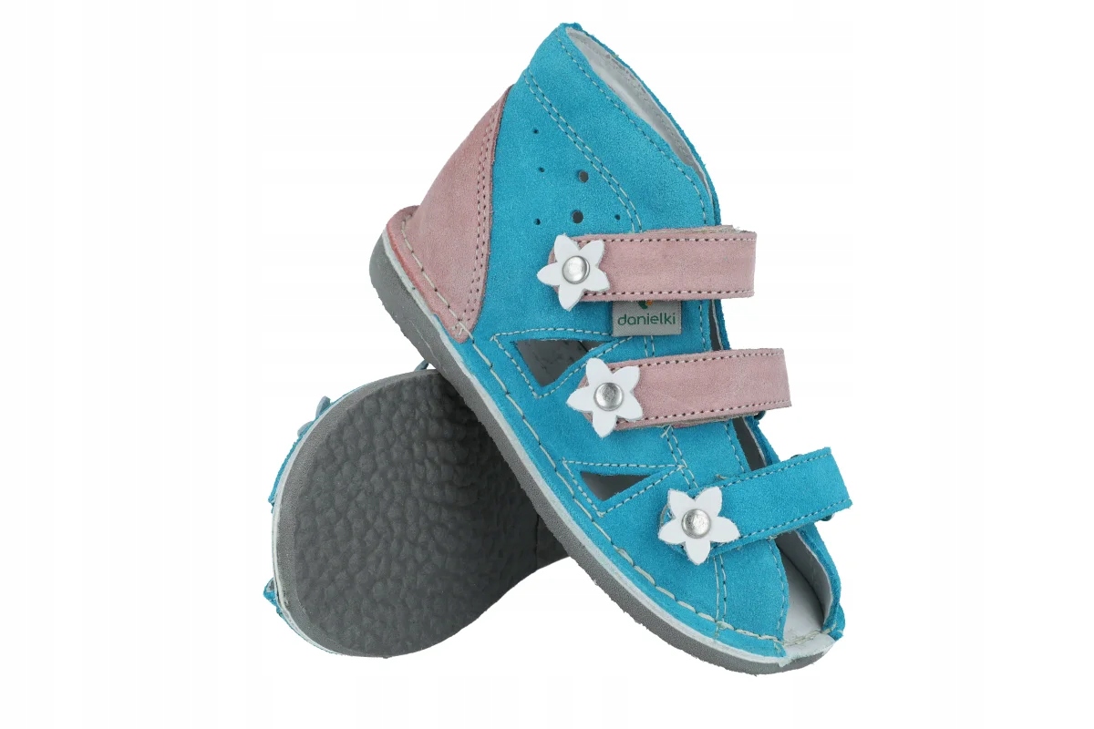 Danielki profilaktyczne kapcie do przedszkola S124 dla dziewczynki R19 Marka Danielki