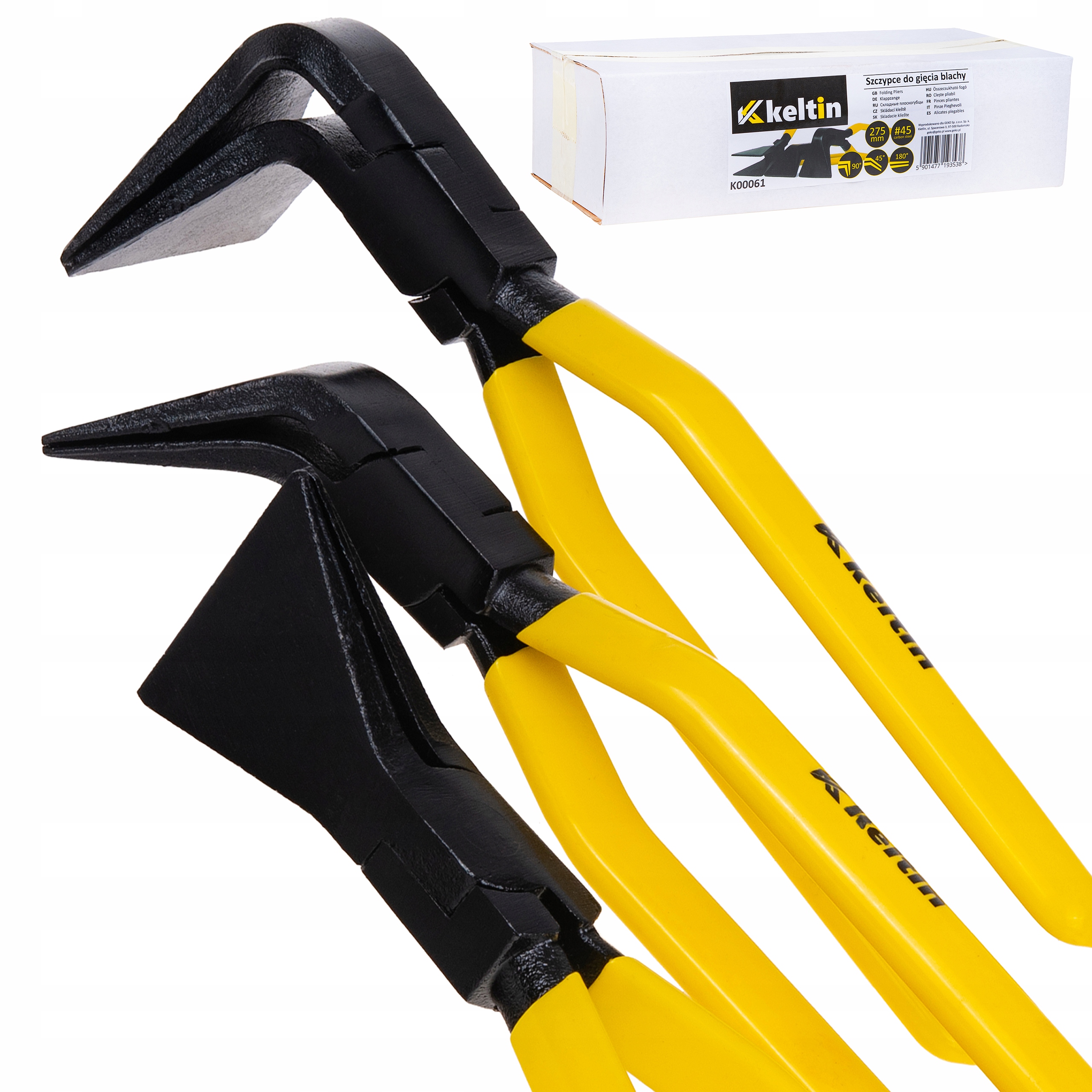 Klíště Na Ohýbání Plechu 3 Ks 45° 90° 180° 275MM Kleště Ohýbací K00061
