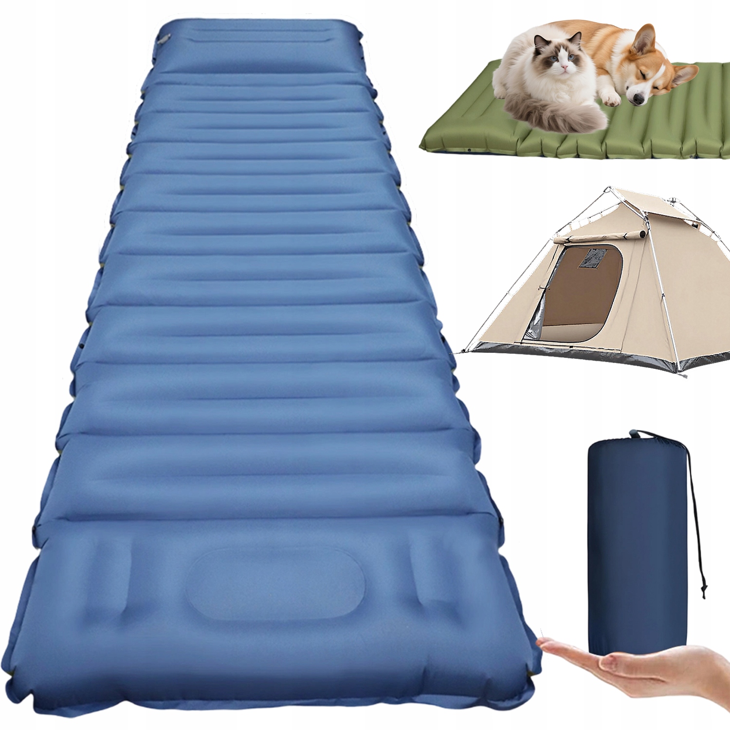 Matrace Nafukovací Podložka Ultralehká S Vestavěnou Pumpou