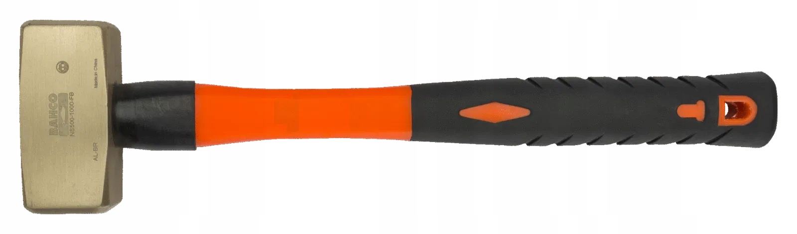 Młotek dwuobuchowy nieiskrzący AL-BR 2000g typu niemieckiego z rękojeścią z Marka Bahco
