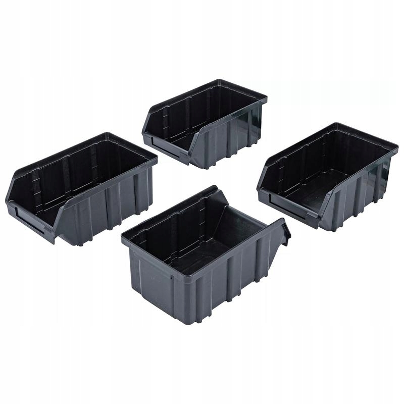 Sada úložných boxů s lištou pro zavěšení nábytku Bgs