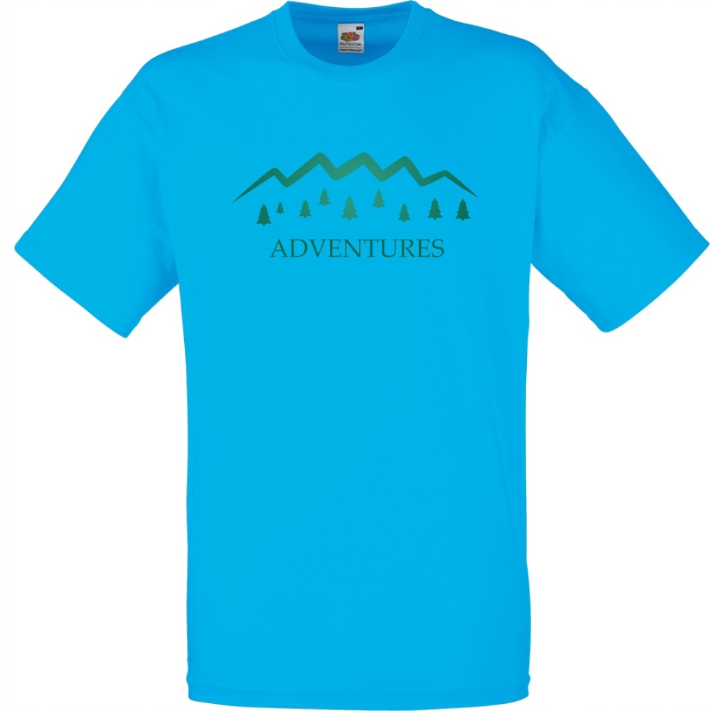 

Koszulka las góry lasy adventures L lazurowa
