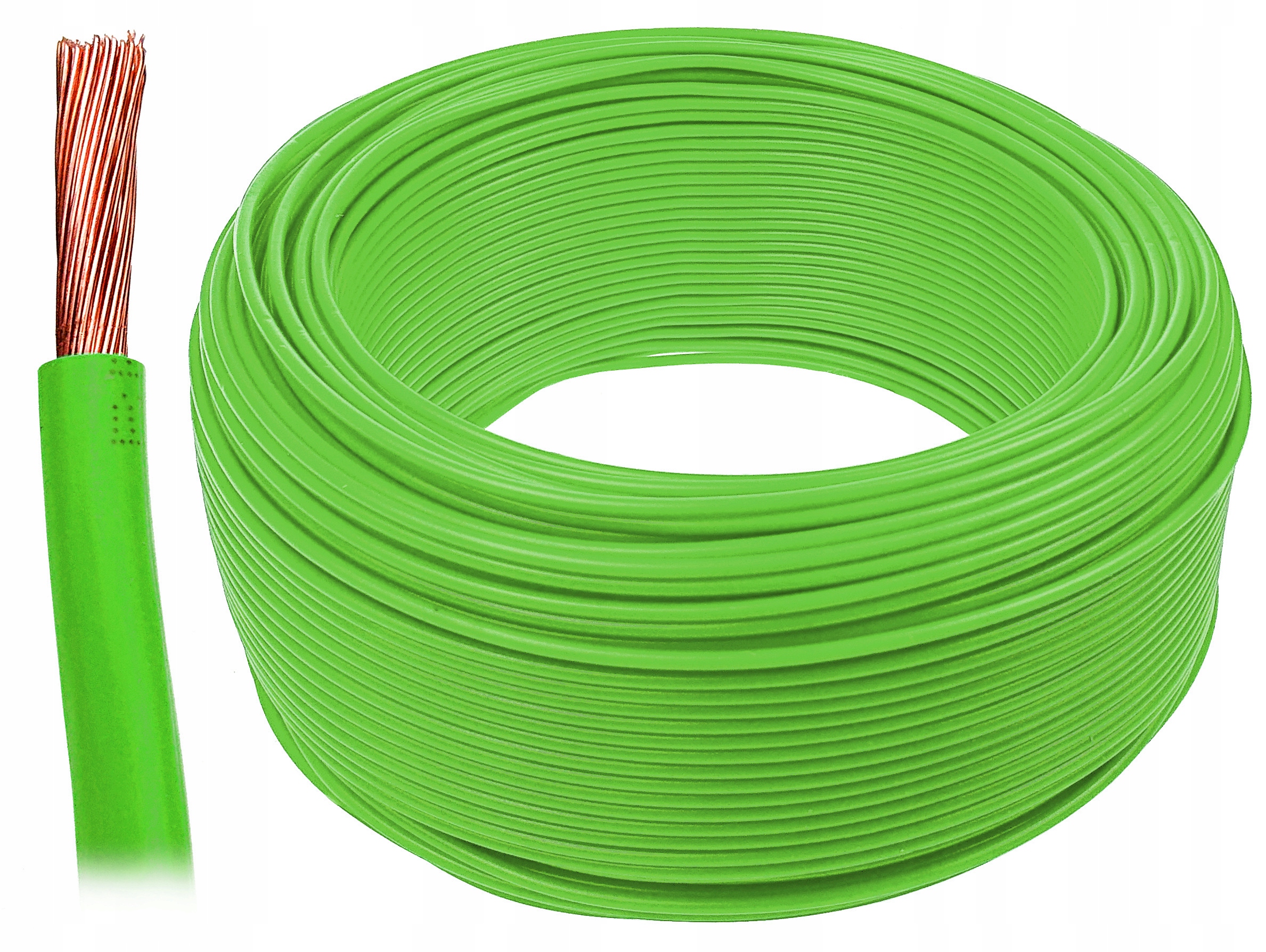 

Przewód kabel linka Lgy 0,75mm zielony 0,75 10m