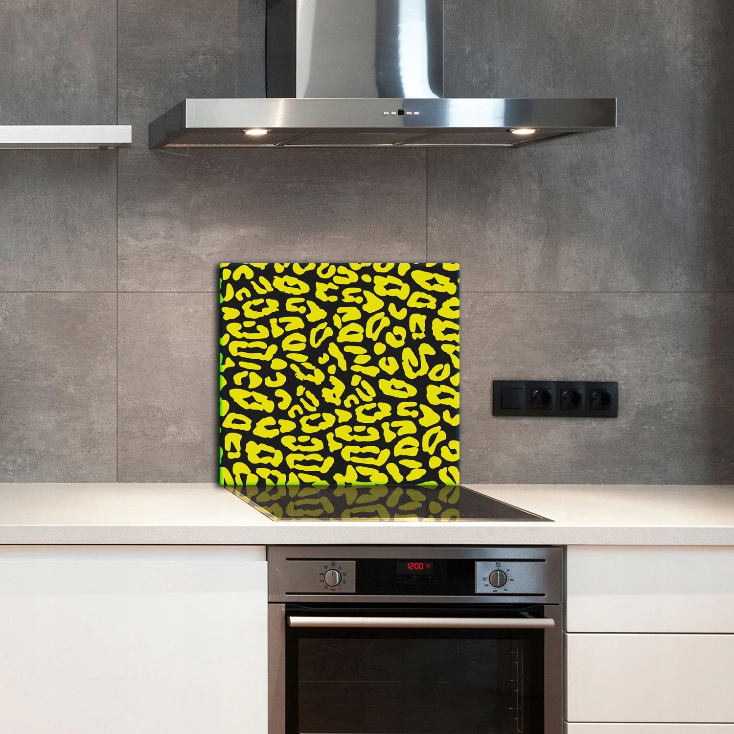 SZKLANA PŁYTA OCHRONNA PANEL KLEJ 65x60 WZÓR Stan opakowania oryginalne