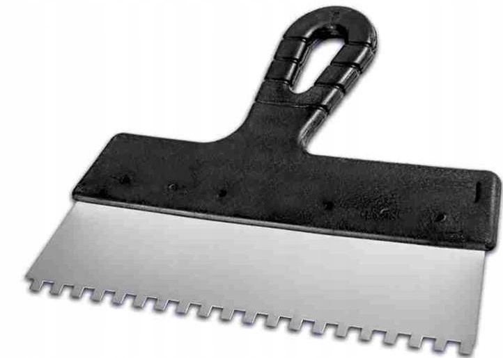 

Szpachla zębata nierdzewna do kleju 150 mm 8x8
