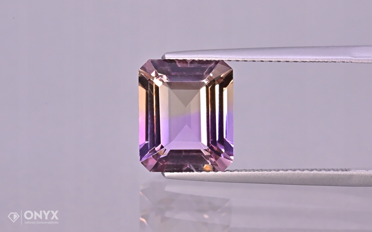 Ametrin fazetovaný oktagon 12x10 mm