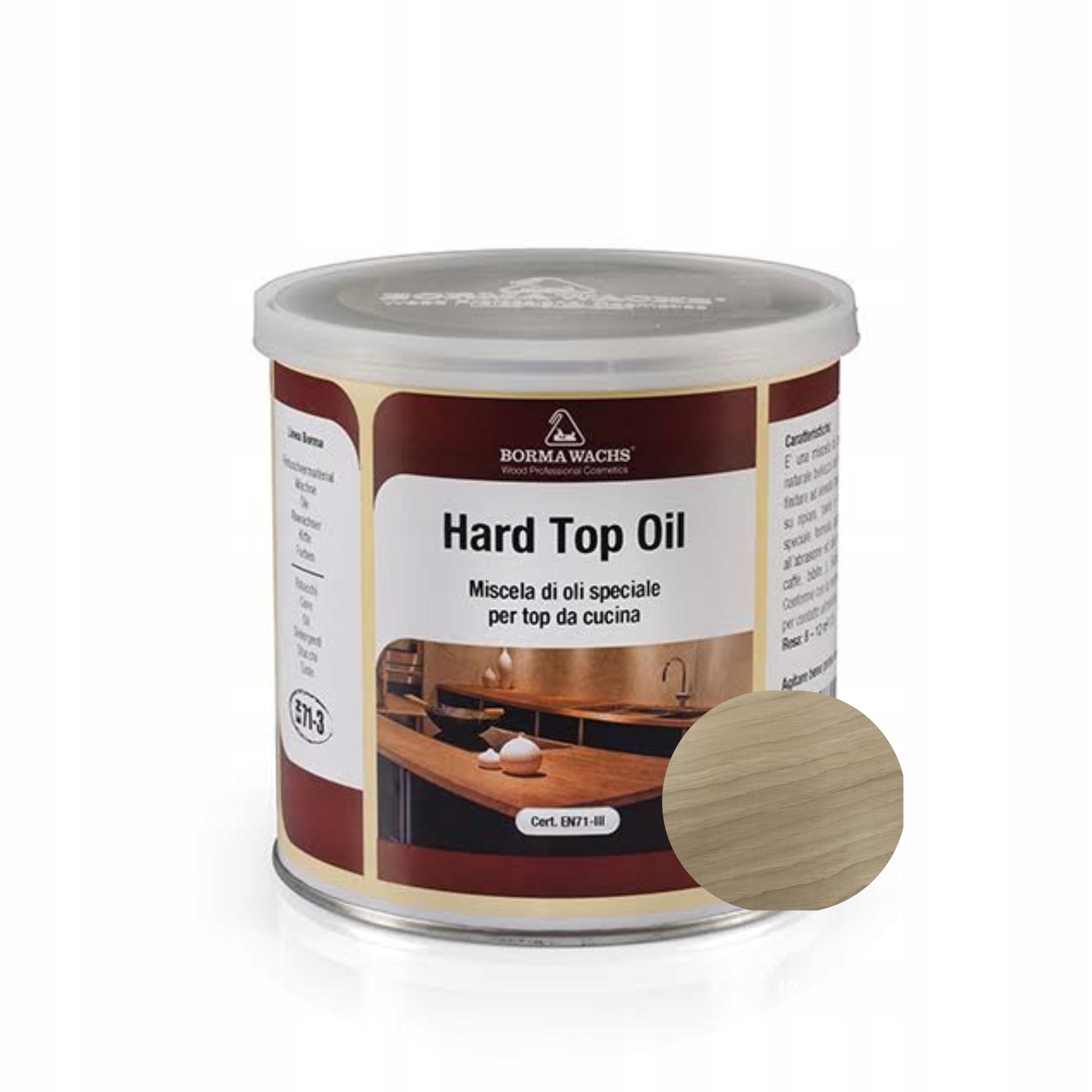 Twardy Olej do Blatów Efekt Surowe Drewno Borma Wachs Hard Top Oil 750 ml