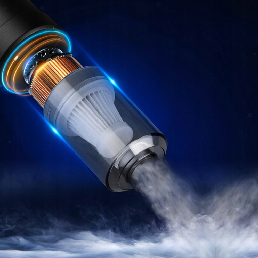 ODKURZACZ SAMOCHODOWY BEZPRZEWODOWY DO AUTA KLAWIATURY DOMU 2w1 + DMUCHAWA Pojemność zbiornika na kurz 0.25 l