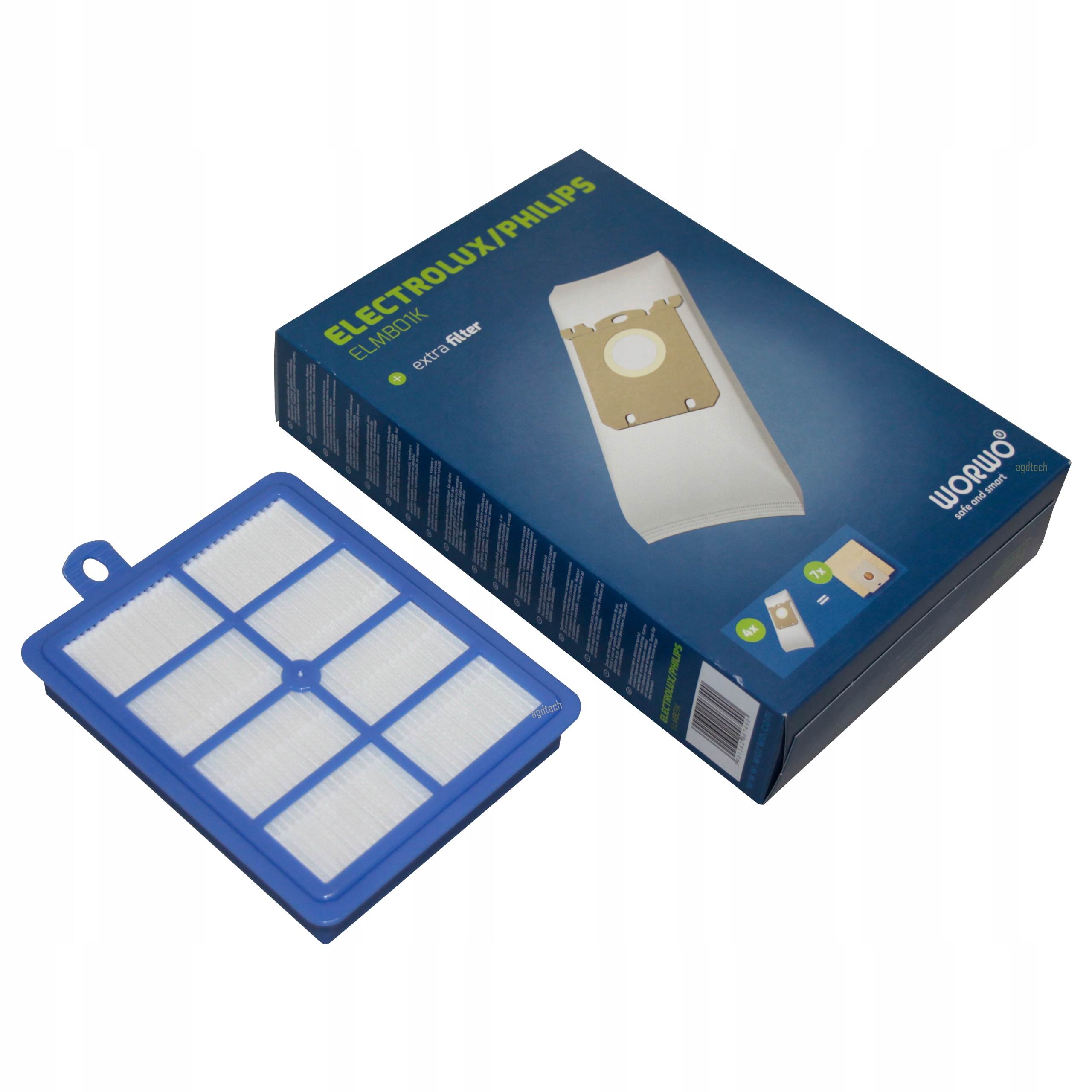 

24x Worki Electrolux Philips E201SM + Filtr Hepa