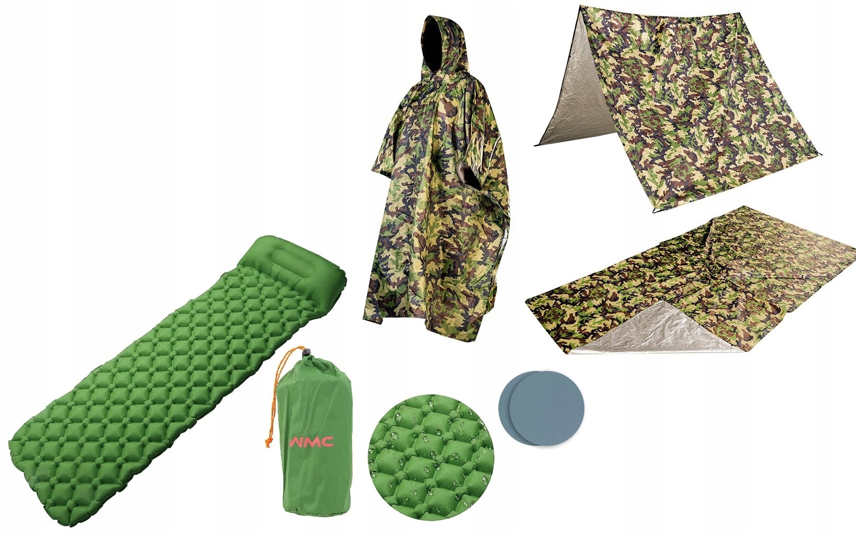 Płaszcz Peleryna Poncho tarp materac mata dmuchana
