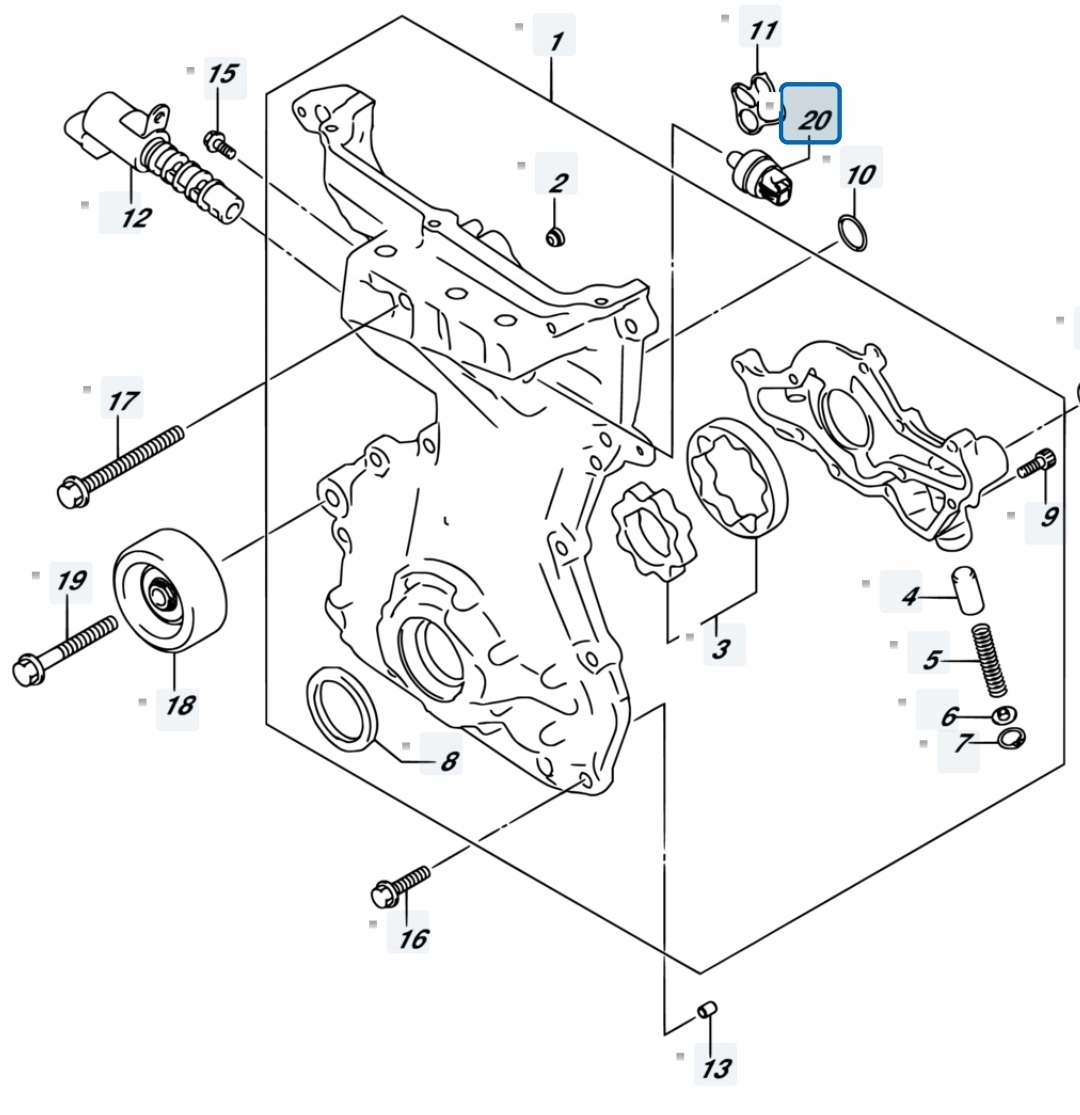 SUZUKI SX4 S-CROSS 18r 1.4T LIFT sensore pressione olio