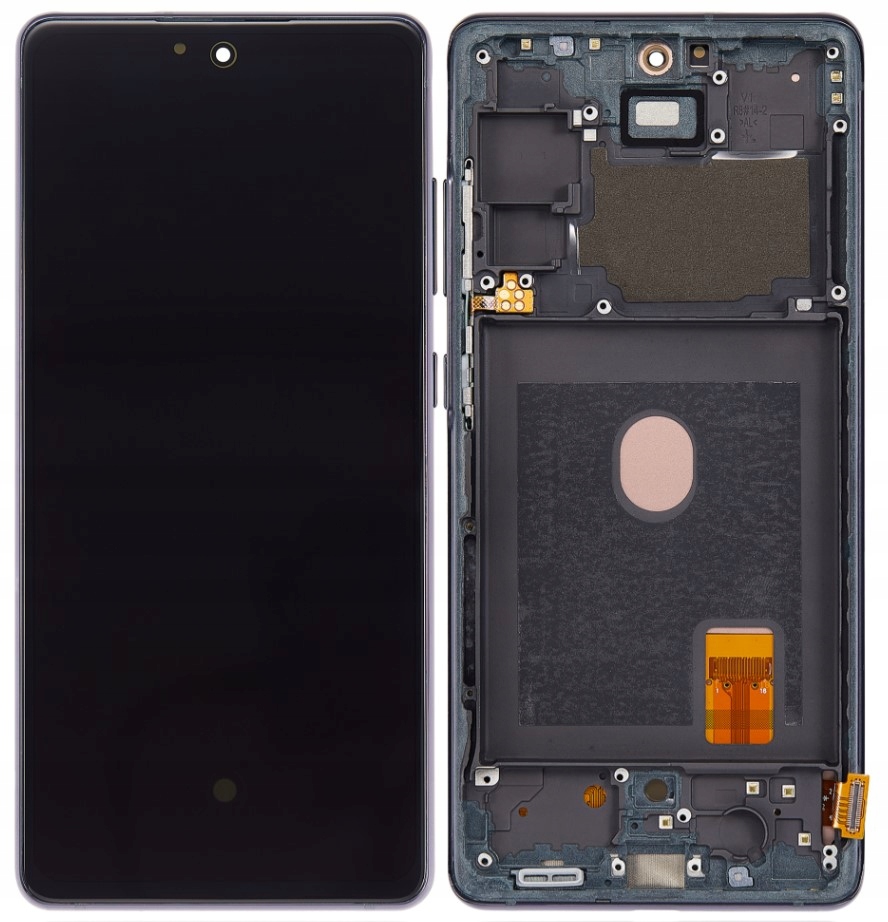 Hq LCD displej Oled s rámečkem pro Samsung Galaxy S20 Fe tmavě modrý/černý