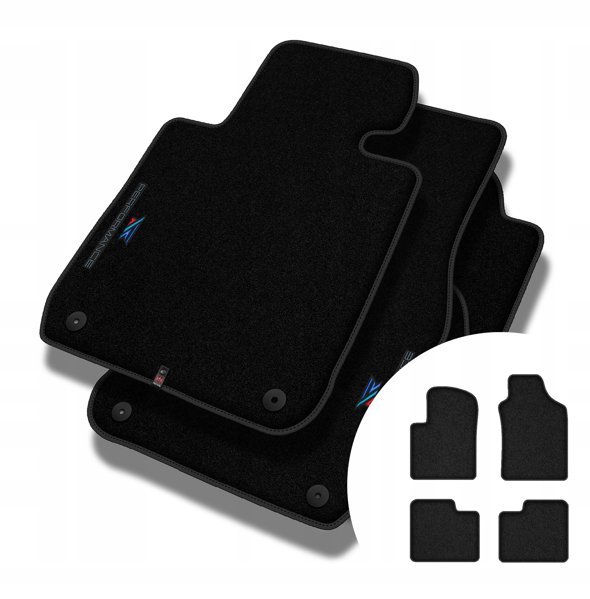 Velurové koberce Performance Premium pro Fiat 500 od roku 2007