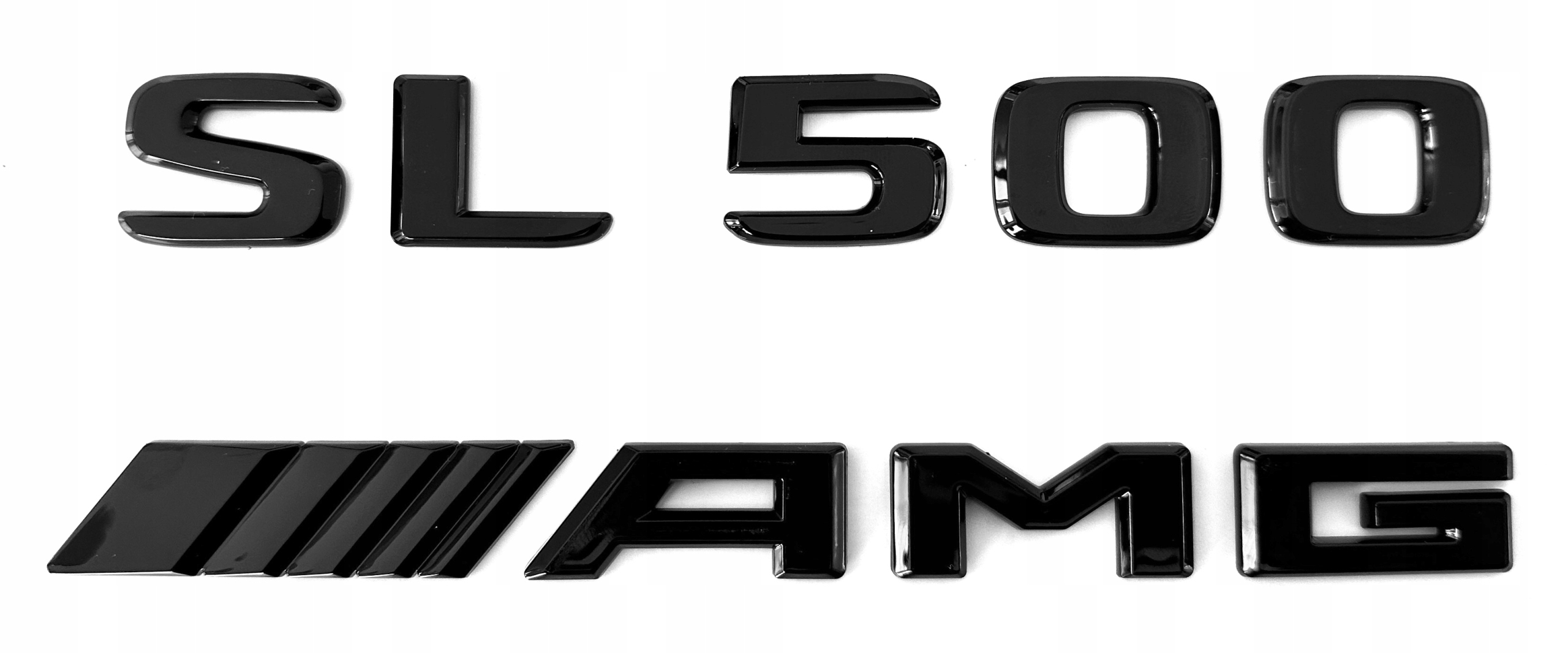 Mercedes-Benz Sl 500 SL500 Amg emblém znak nápis čierna