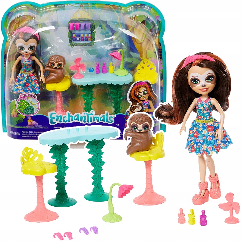 

Enchantimals Strefa relaksu lalka Sela leniwiec