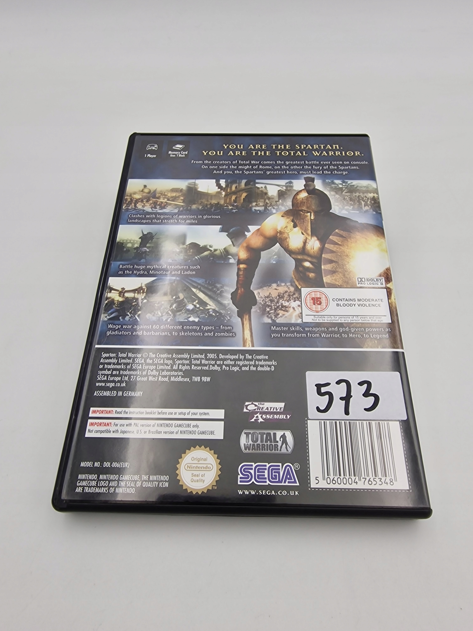 NINTENDO GAMECUBE SPARTAN TOTAL WARRIOR Platforma Nintendo GameCube