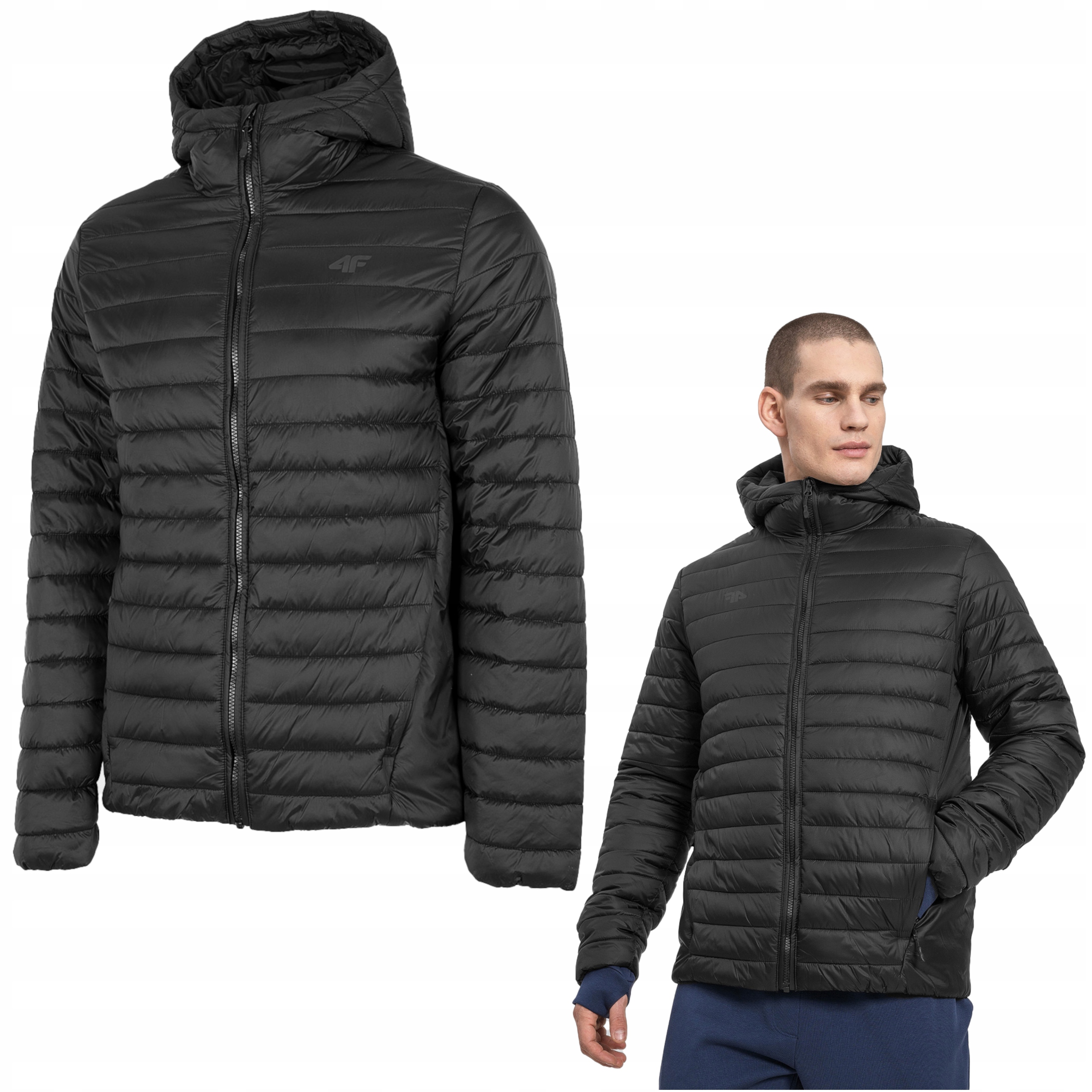 

Kurtka Męska Zimowa 4F Pikowana Puchowa Kaptur 3XL