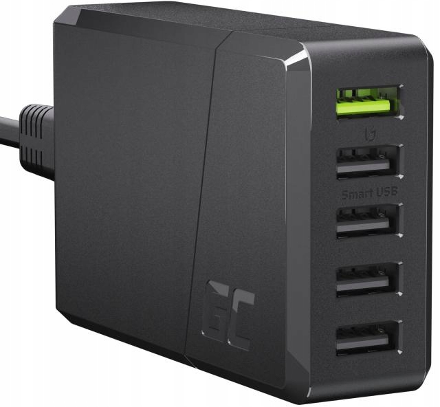 Síťová Nabíječka Green Cell Chargesource 5 5xUSB 52W Ultra Charge