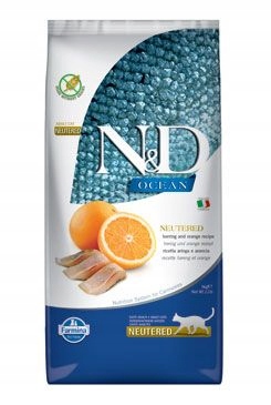 Levně N&d Ocean Cat Neutered Adult Herring & Orange 5kg