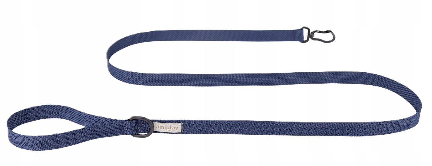 Levně Ami Play Midnight Vodítko pro psa Granátová S 180 x 1.5 cm