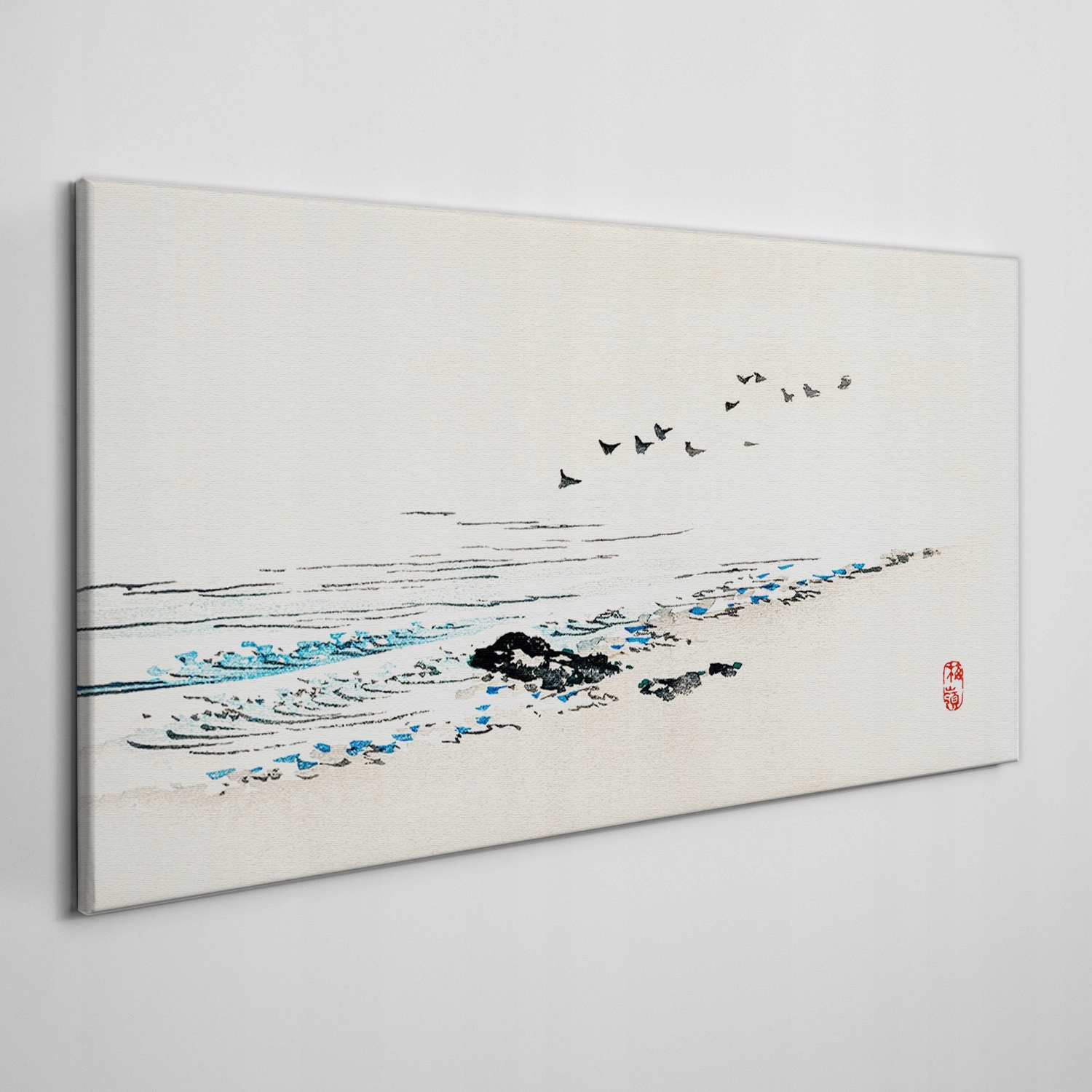 

Płótno obraz na ścianę Plaża morze ptaki 140x70 cm