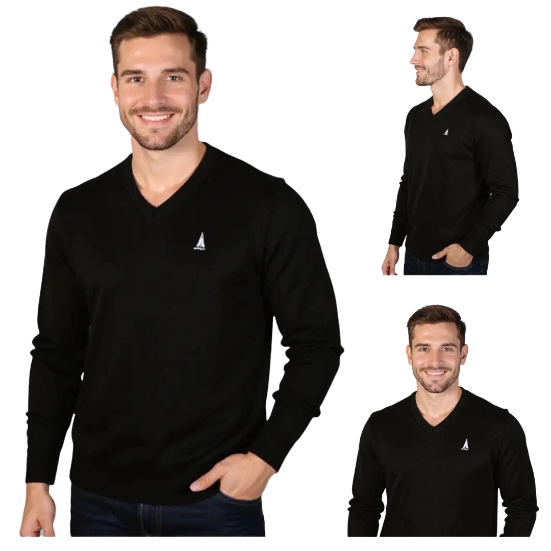 Pánský svetr v černé barvě velikost 3XL