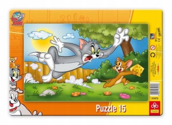 PUZZLE RAMKOWE 15 el TOM & JERRY SMAKOWITY SER