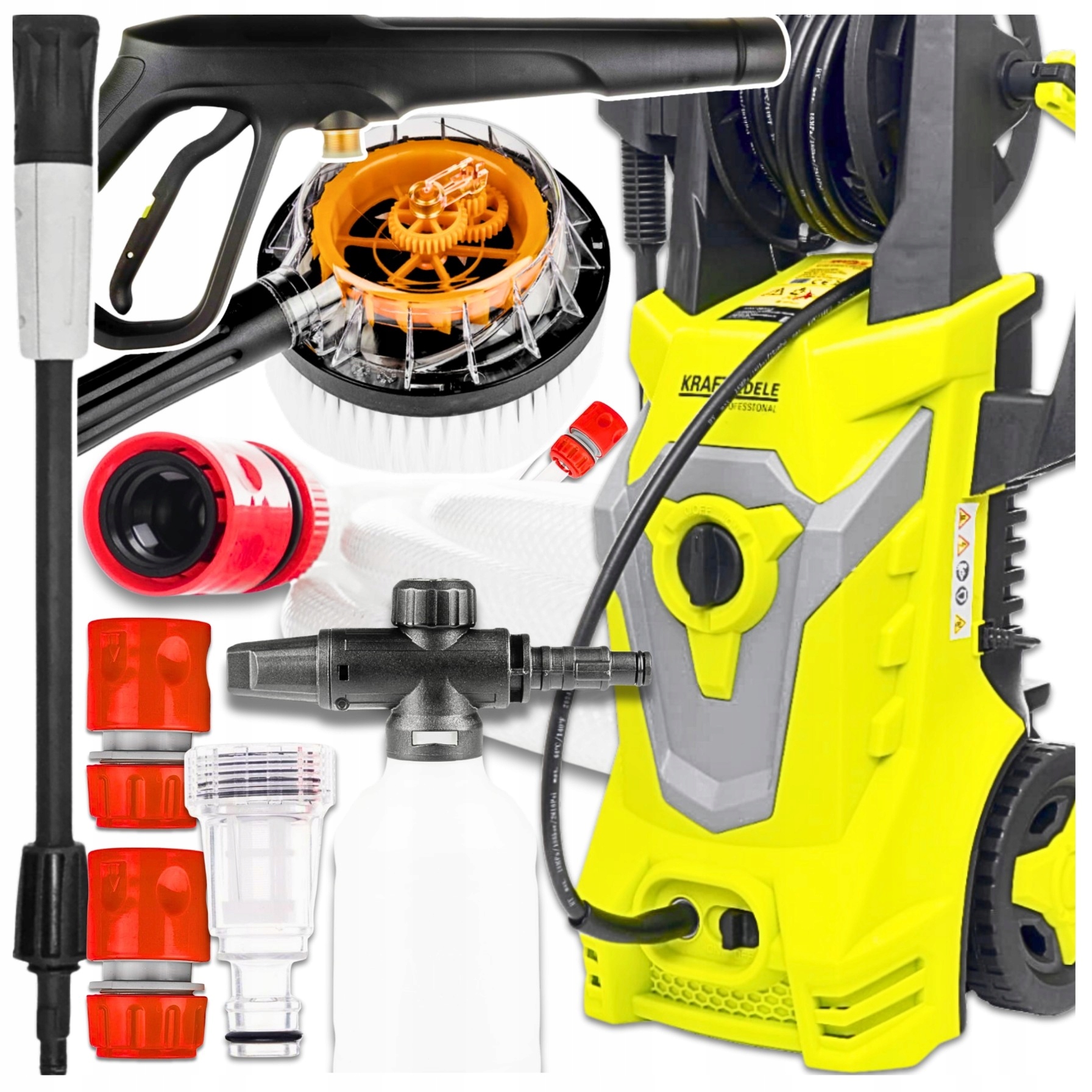 Samonasávací Tlaková Myčka 280 Bar Výkonná Indukční Pumpa Sada 2800 W