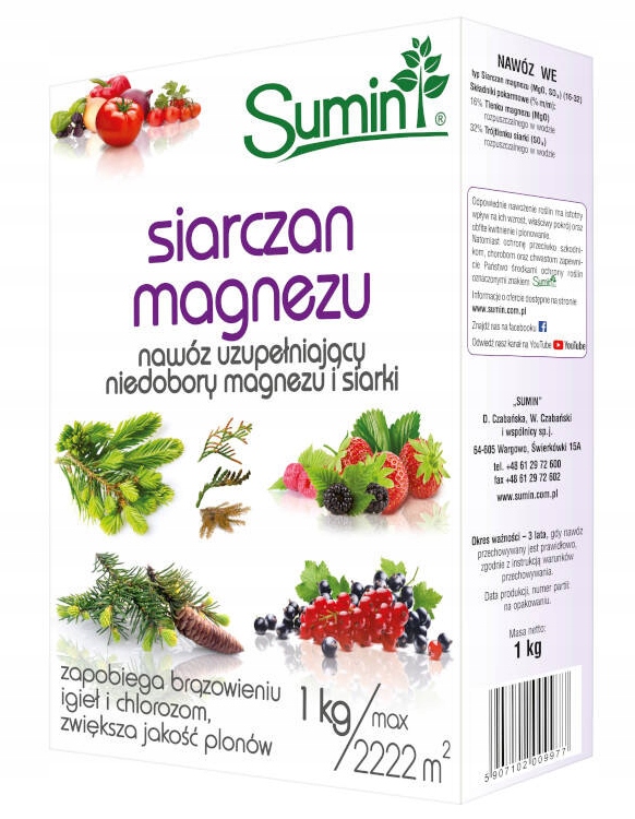 

Sumin Siarczan magnezu 1kg