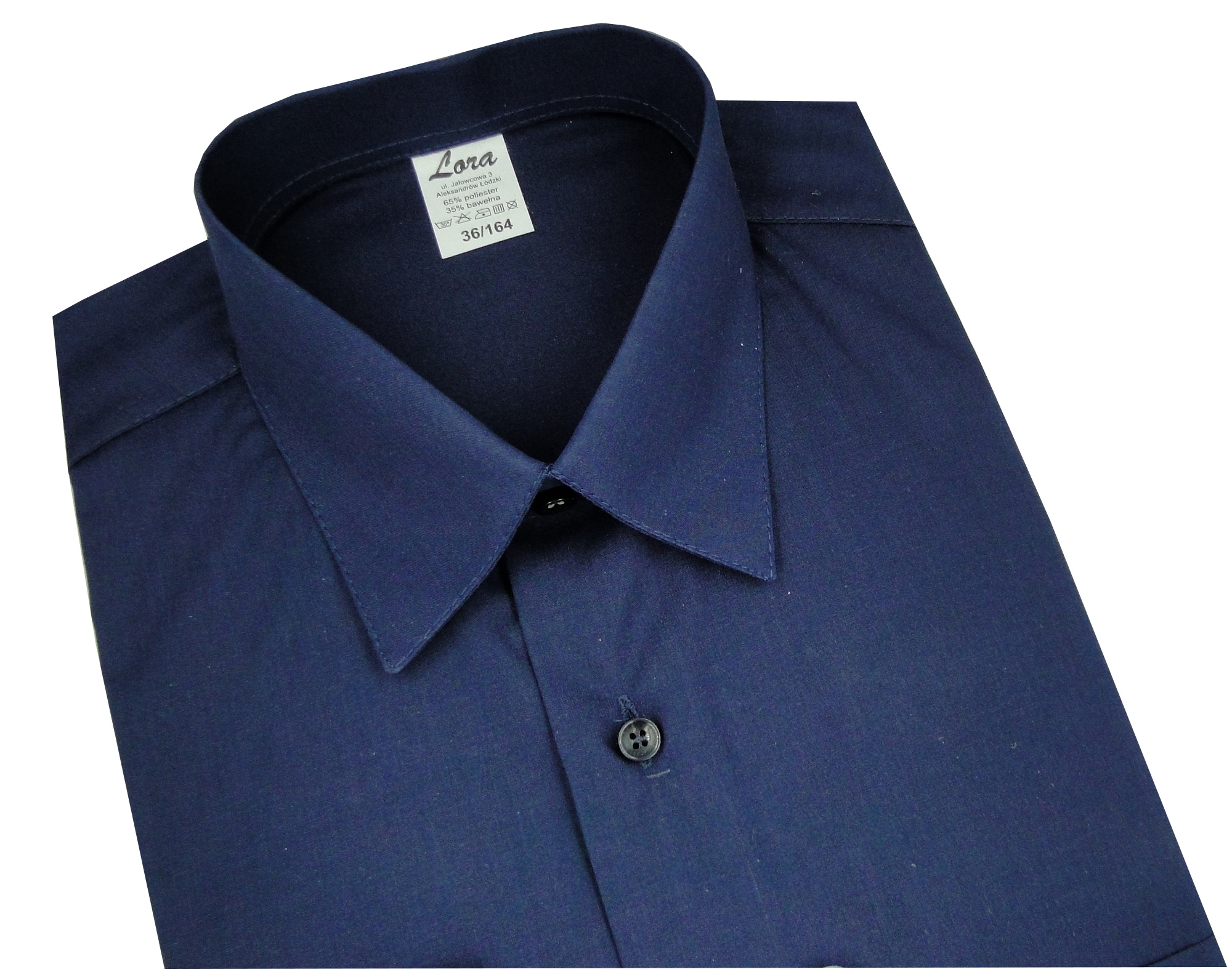 Koszula chłopięca wizytowa granatowa długi r. 146 Rozmiar (new) 146 (141 - 146 cm)