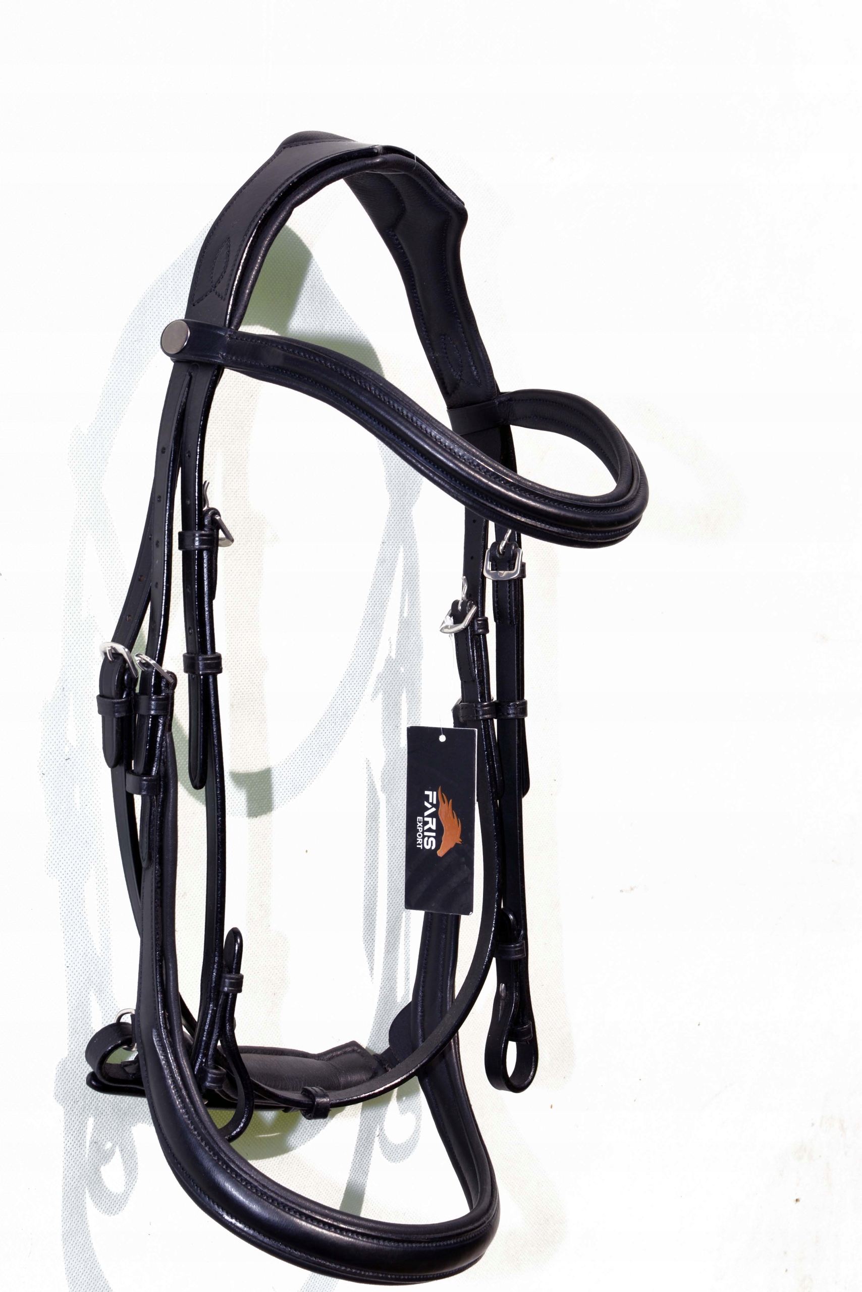 Ogłowie Anatomiczne Profilowane Skóra Premium Roz. Full