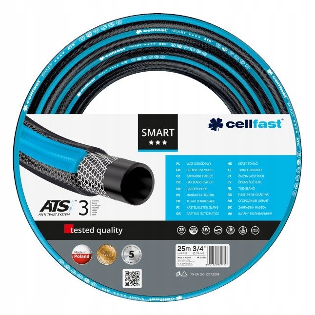 Hadice Cellfast Smart 25M 3/4" 3 W