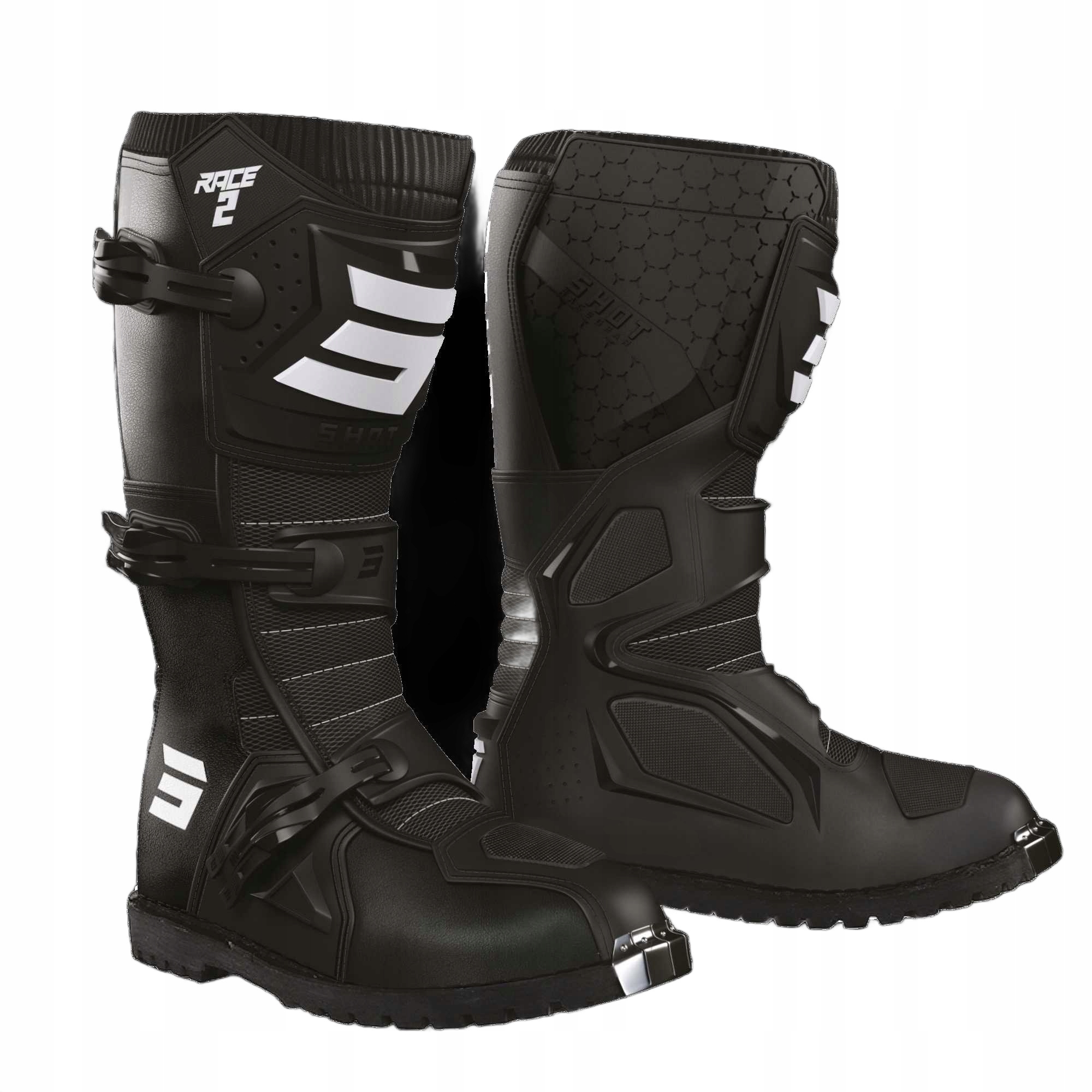 Topánky Na Crossovú Štvorkolku Shot Race 2 Enduro Black 48 A07-24D1-A10-48