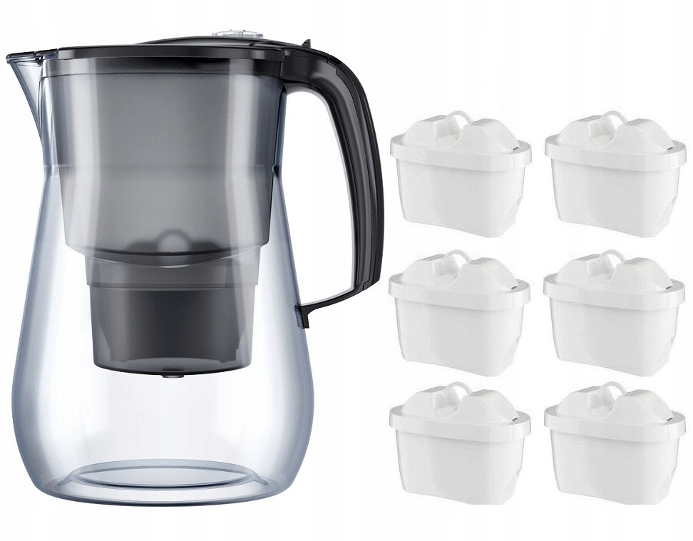 Dzbanek Filtrujący Aquaphor Onyx 4,2L Czarny +6 Filtrów