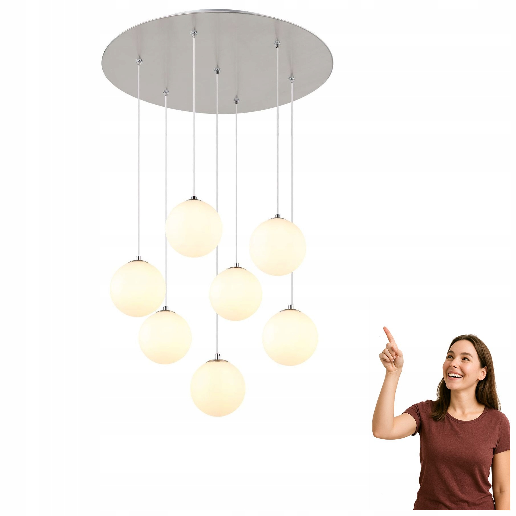 Závesná lampa Riha 56140-7H Globo